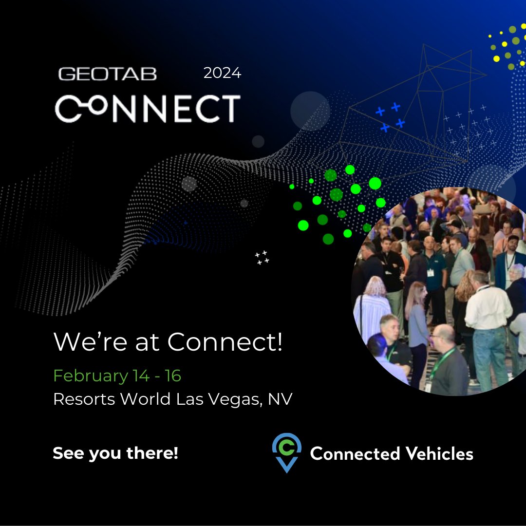 VehiclesConnect's tweet photo. Our management team is at Geotab Connect for the remainder with some customers redefining our understanding of fleet management.

We still have our Sales and Support teams ready to help back at home. 

#geotabconnect #connect2024 #connectedvehicles #data #dataintelligence https://t.co/jqn5In2mwM