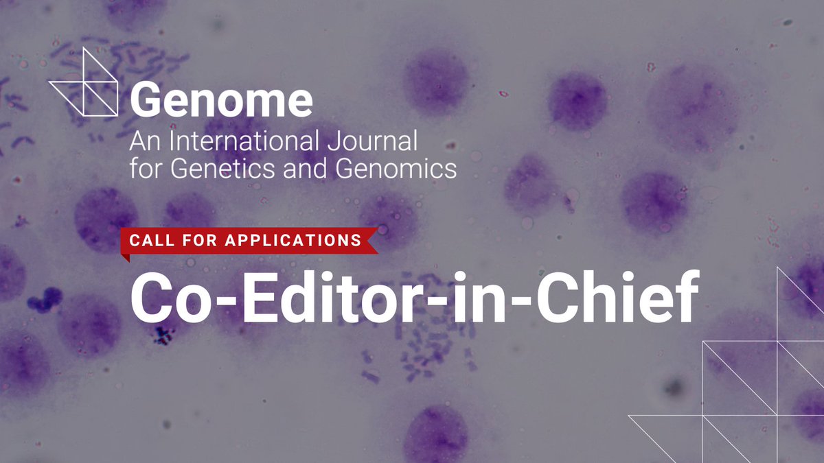 Genome is seeking a Co-Editor-in-Chief! The Co-EIC is responsible for journal content, editorial priorities, and guiding journal development alongside their counterpart. Apply by March 31, 2024. Learn more ➡️ ow.ly/yPGR50QAOcz
#ScienceEditor <a href="/CSMB_SCBM/">CSMB</a> <a href="/CSEE_SCEE/">CSEE_SCEE</a>