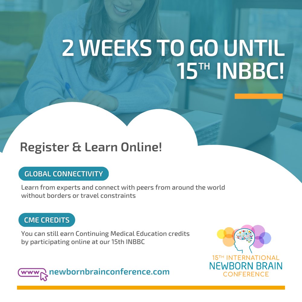 NewbornBrains's tweet photo. Our highly anticipated 15th #INBBC is nearly here!
Don't miss the opportunity to connect online & learn with prominent #NewbornBrain community on a wide range of topics in the field.
โ
Register today: https://t.co/GW7R5PqTUI
@infantcentre @nbcirl #NeoTwitter https://t.co/bgd4FdnxLA