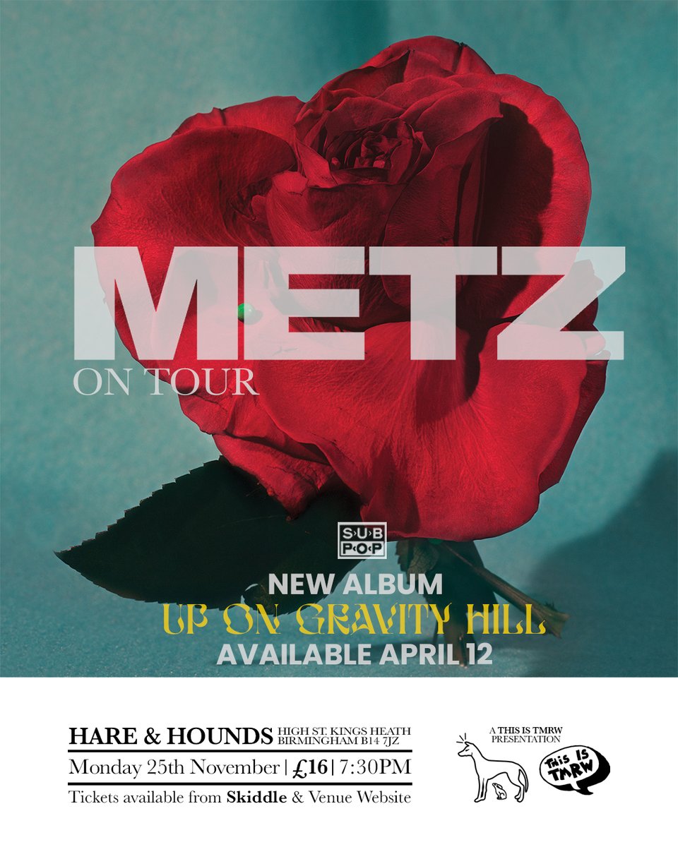 NEW SHOW: Flawlessly fusing post-rock and punk with hardcore elements, we're delighted to announce @METZtheband play the @hareandhounds on Monday, November 25th. Tickets on sale NOW - don't miss this! ⚡ skiddle.com/e/37890396