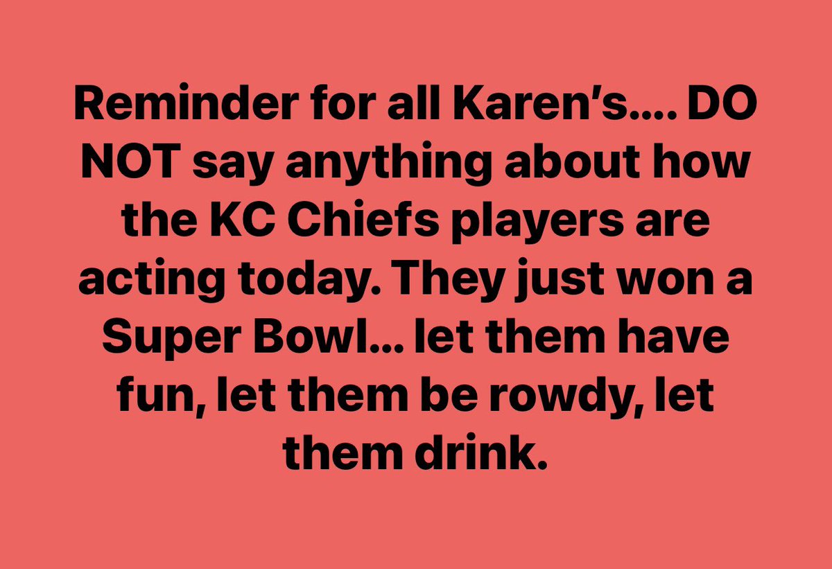 shawnaleetuttle's tweet image. PSA for all the Karen’s out there…. Let’s party @Chiefs