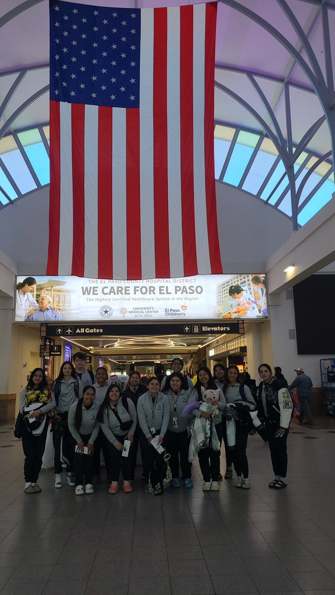 DVHSVarsitySB's tweet photo. DV Varsity Softball heading out this afternoon, to the NFCA Leadoff Classic in College Station. Good luck and safe travels to all teams representing the 915. Let's all go ball out! #AsOne https://t.co/kCxFbWfurU