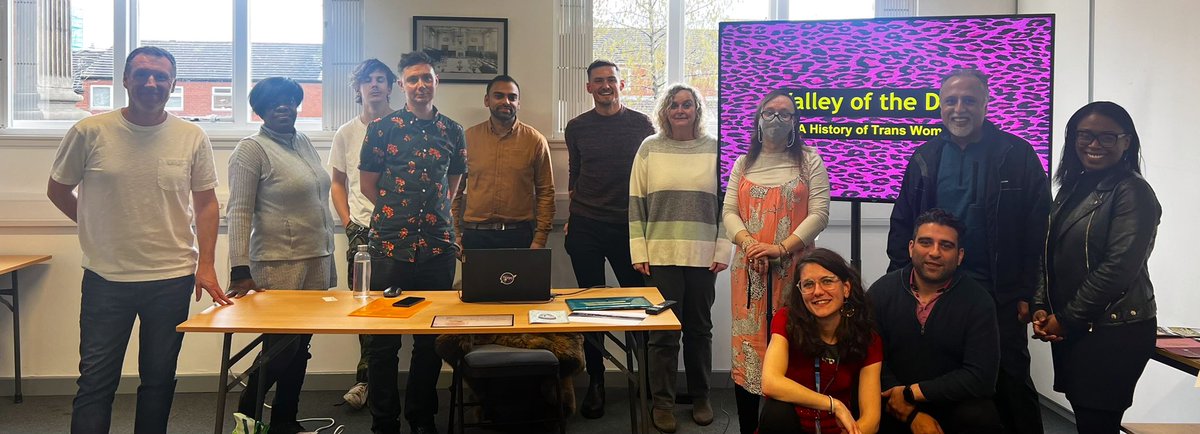 Had a great working lunch today attending ‘Valley of the Dolls’ delivered by GossipGrrrl for #LGBThistorymonth. Am informative talk learning all about trans women within our history, starting back 33,000 years ago! 

Brilliant session <a href="/Touchstone_Spt/">Touchstone</a>!