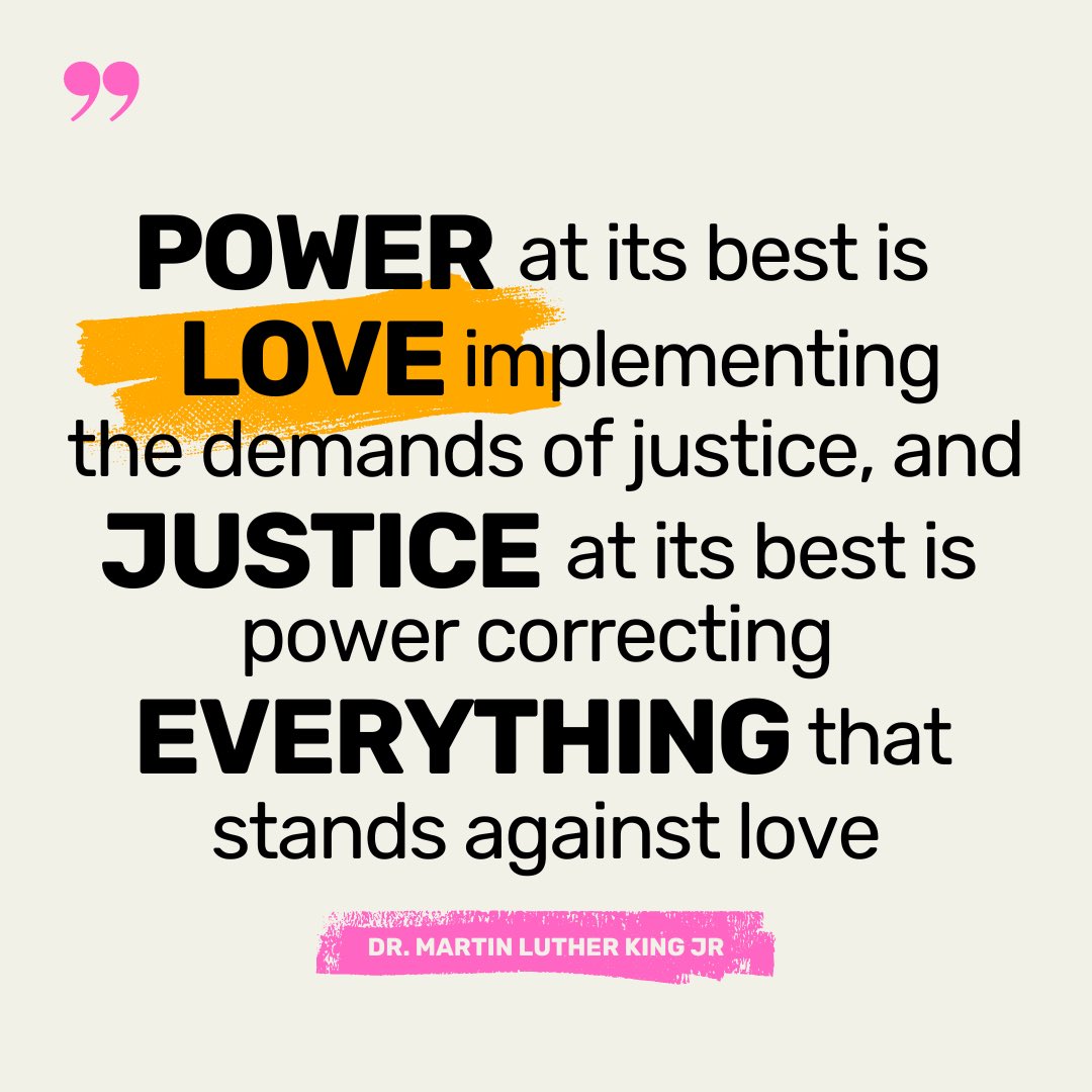 Happy Valentine’s Day 💕 “Power without love is reckless and abusive, and love without power is sentimental and anemic. Power at its best is love implementing the demands of justice, and justice at its best is power correcting everything that stands against love.' – MLK Jr