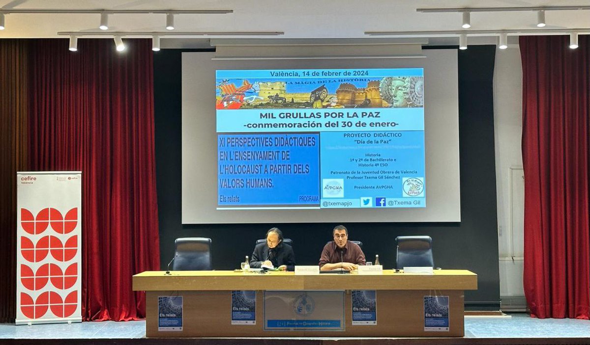 GVA_Cefire's tweet photo. ⏩ Acabem les jornades amb la secció sobre altres situacions d'injustícia i iniquitat. @txemapjo entrevista Kazayuki Shiraishi sobre la tragèdia d'Hiroshima 🇯🇵🏯 el 1945. https://t.co/q55Excd5Jq