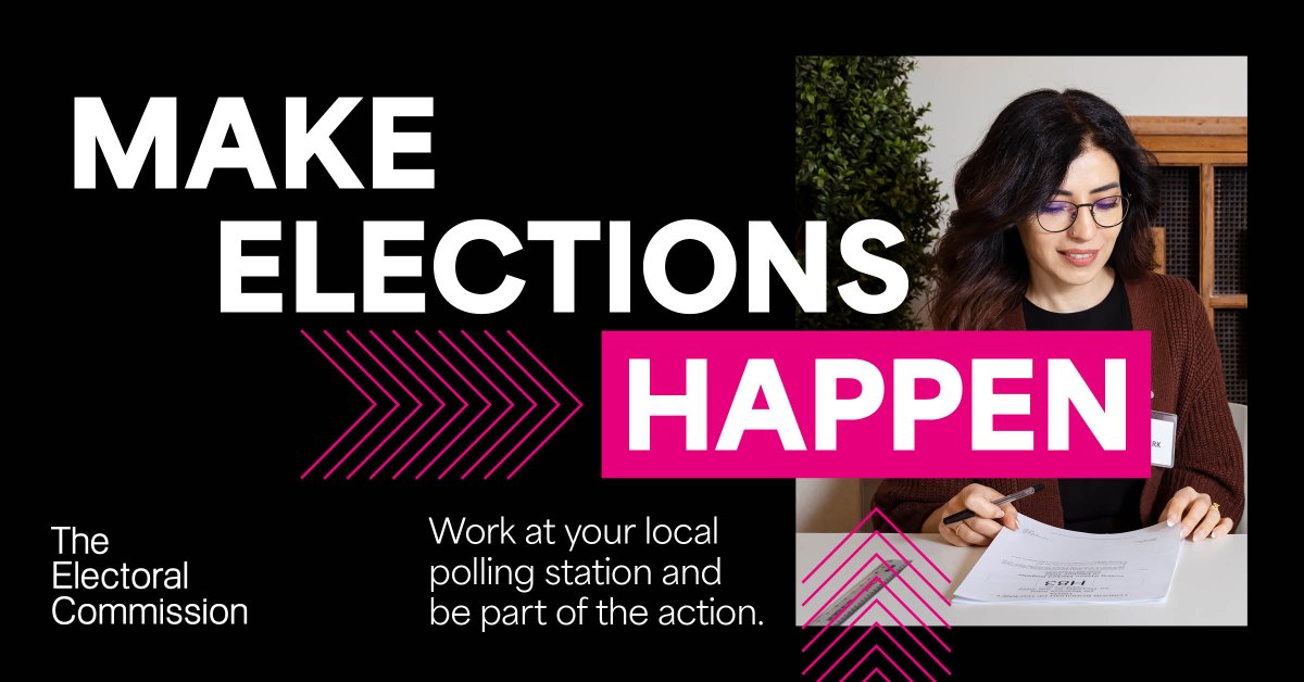 We’re looking for people to take on a variety of paid roles at the forthcoming elections in May, including greeting voters and assisting with queries 👀

Serve your community while gaining new skills and get paid for your time. To apply please email elections@gloucester.gov.uk 📧