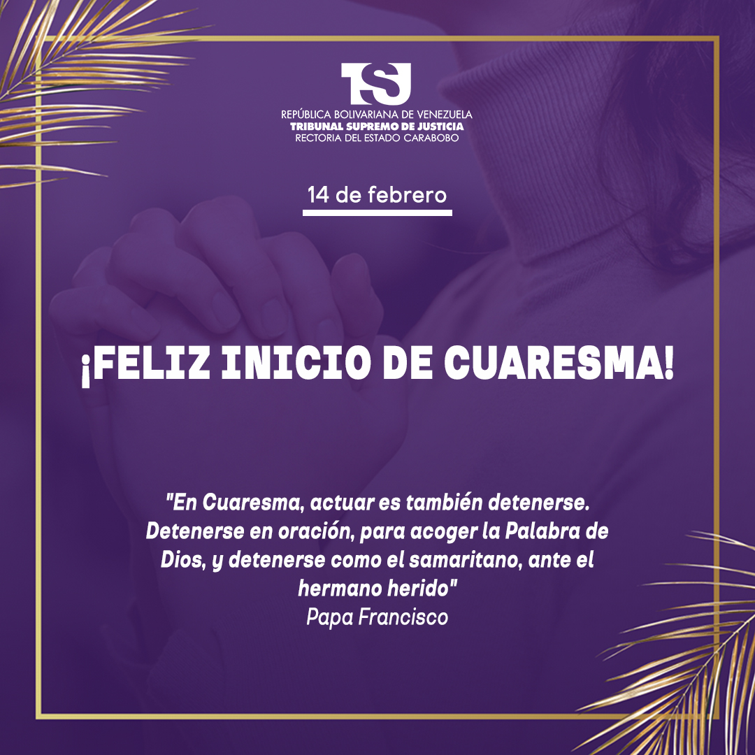 La Cuaresma es un tiempo para encontrar y acercarnos a Dios a través de la oración. ¡Feliz inicio de Cuaresma a todos los cristianos!