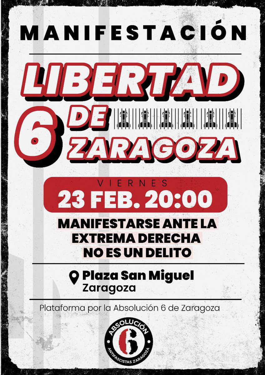 #LibertadYJusticia #Los6DeZaragoza
