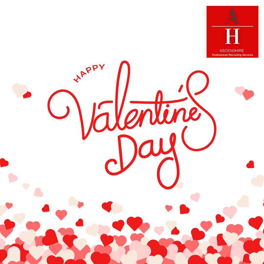 Wishing you a Happy Valentine's Day filled with joy, success, and the perfect professional match!

With Love,
The Team at AscendHire 

#happyvalentinesday #careerlove #careermatchmaking #joblove #jobrecruiting