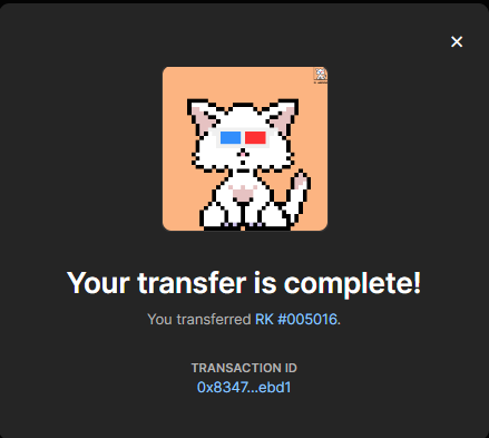 RubyKitties's tweet photo. Hey ! We have a new winner here !!
Cuddle your kitty 😺 !

Keep following us and continue scratching our scratchboard to get your chance to win 🤙

#NFTs
#NFTCollection #NFTGiveaway 
#rubykitties https://t.co/qIc5yYQlNt