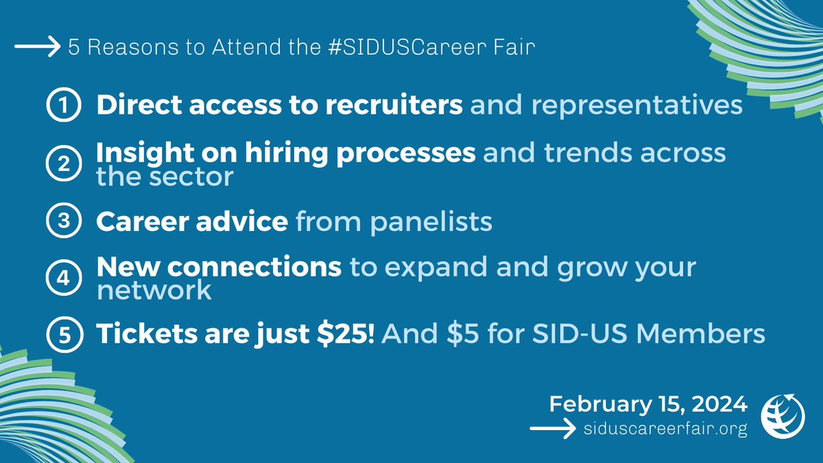 We are excited to be a sponsor for the <a href="/sidunitedstates/">SID-US</a> #CareerFair. Sign up today to meet with our representatives and learn more about the work we do in #InternationalDevelopment! Don't forget to fill out your Brazen profile, and we'll see you there! siduscareerfair.org/register.html
