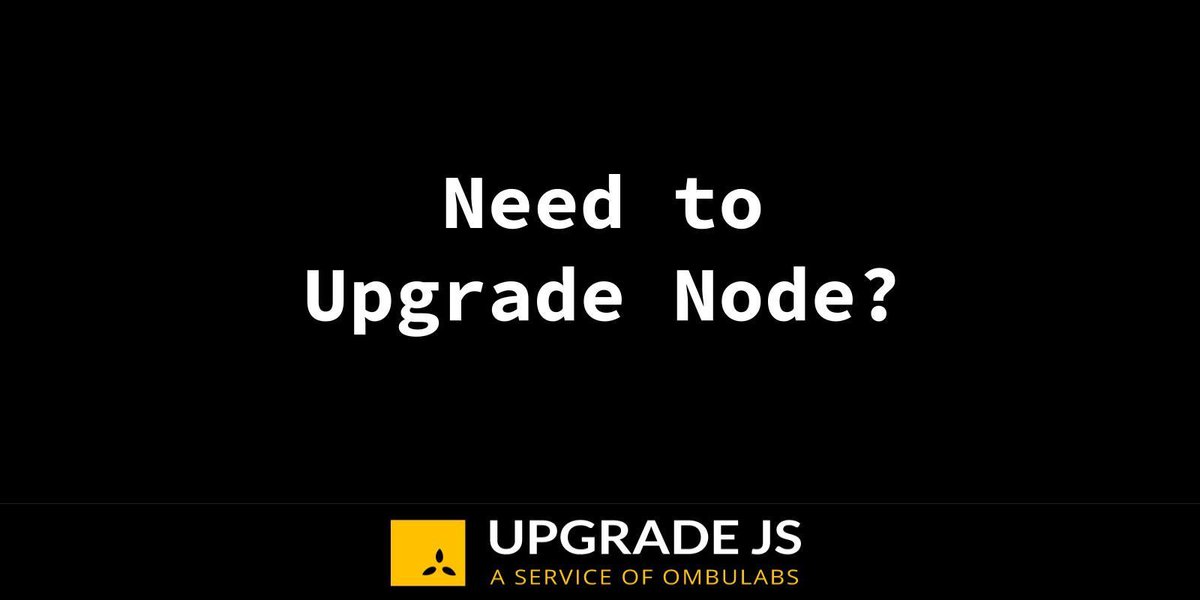 JS Upgrade tweet media