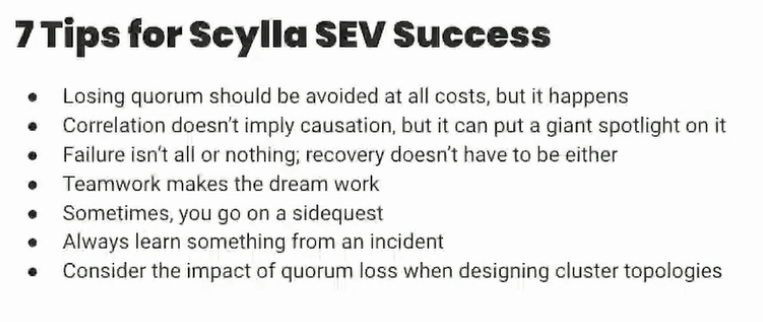 sameerinfodb's tweet image. Tips I learnt from Bo Ingram from Discord Team during #scyllaDB summit 2024.