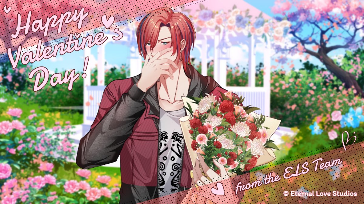 Your sweet blushing boy wanted to fill your day with flowers! 🌺 ❤️🌺 

“J-Just take them… please.”

Happy Valentine’s Day!!! We hope today is as wonderful and special as you are!

#otome #visualnovel #otomearmada #otomecommunity #vn #glassheart #glassheartretold