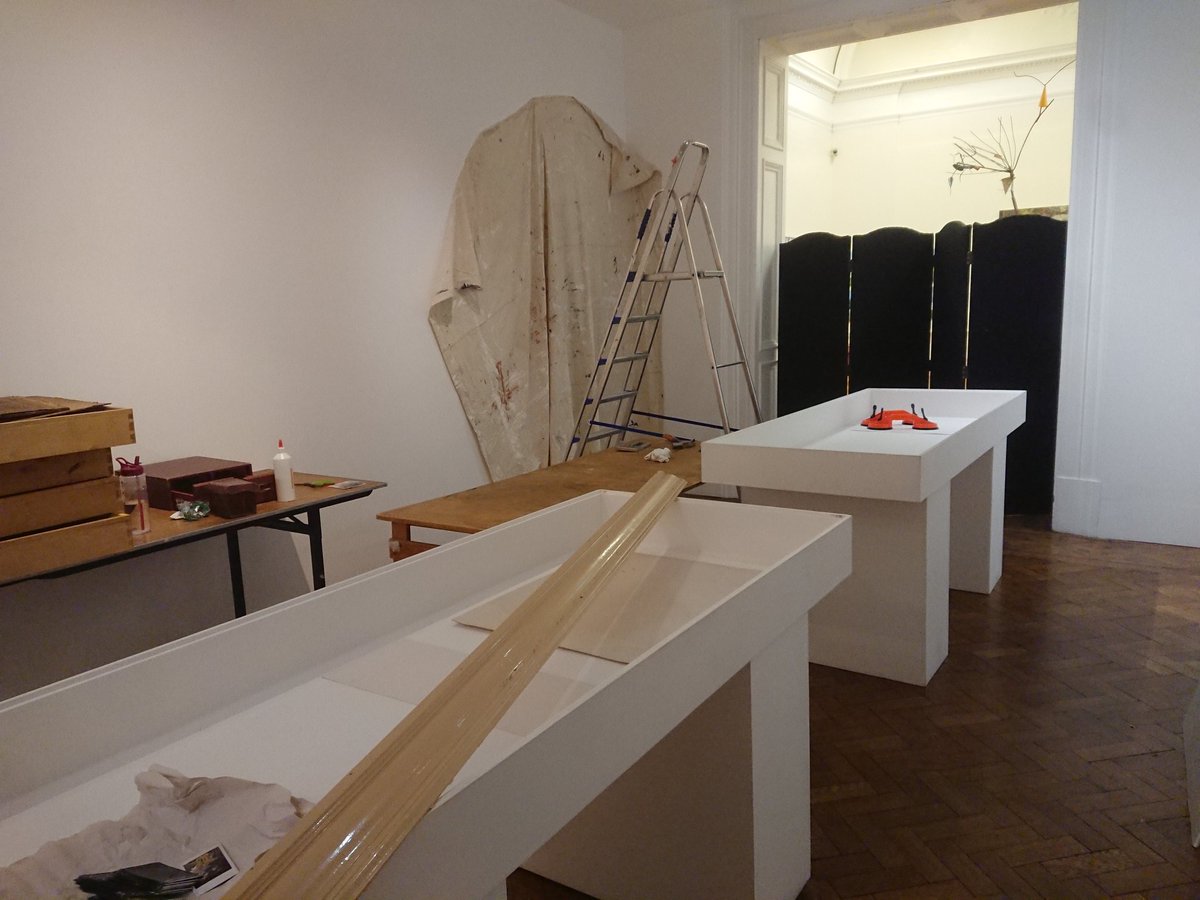 Past – Present – Future
Managed and curated by Mark Mcleish
Preview 17th February at 2pm. All welcome. 

Some behind the scenes shots of the install. 

This is an exhibition which showcases a holistic and identified concerns for sustainability within the field of art jewellery