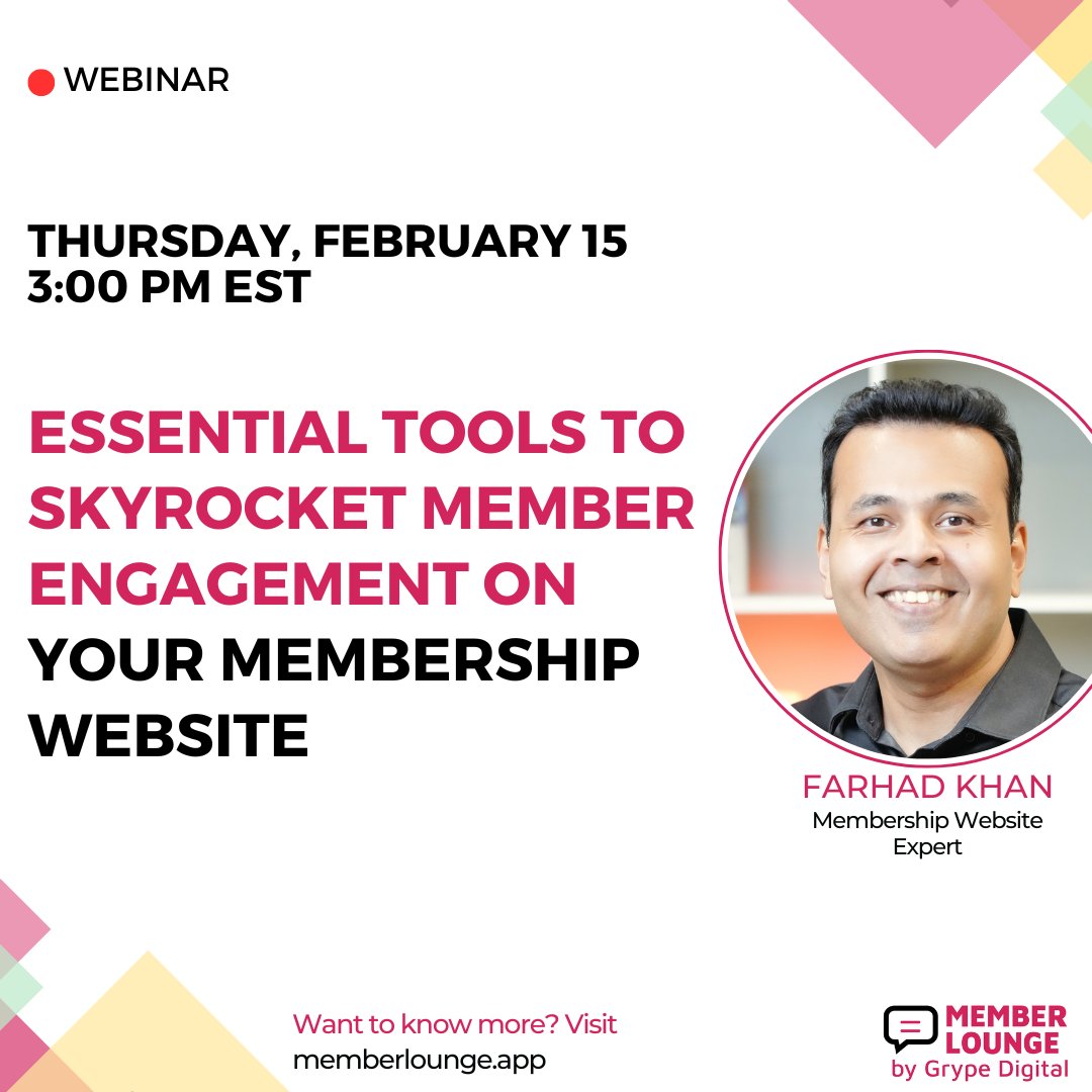 LAST CHANCE TO JOIN our interactive #webinar happening tomorrow! 👉 shorturl.at/bcqJ7 Learn:
✅ Leveraging #Automated features 
✅ The value of a searchable resource library 
✅ Dynamic event management &amp; promotion tools 
✅ Maximizing discussion forums for #engagement