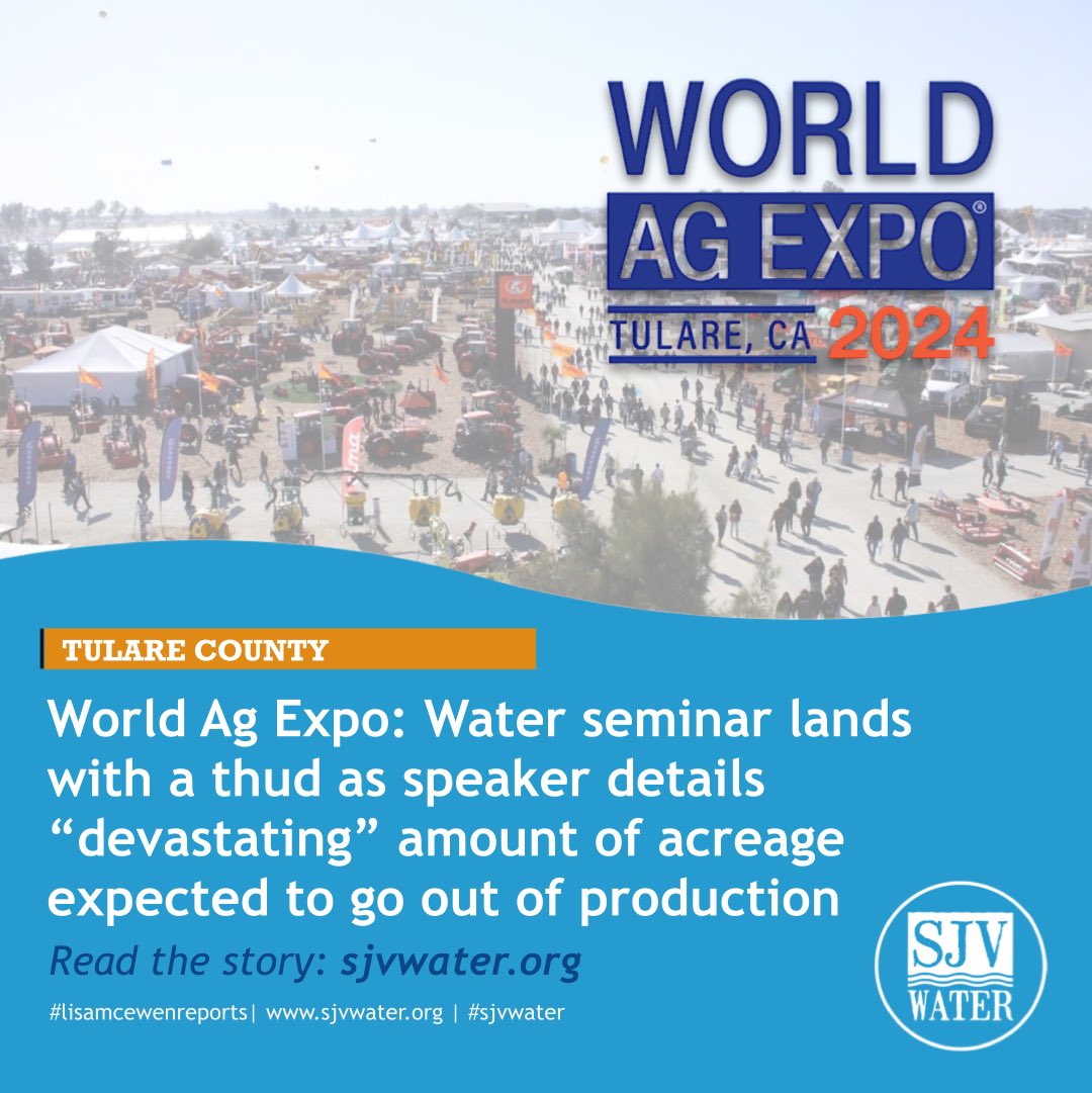 Lisa McEwen reports. Read the story: sjvwater.org
#worldagexpo #tularecounty #lisamccewenreports #sjvwater