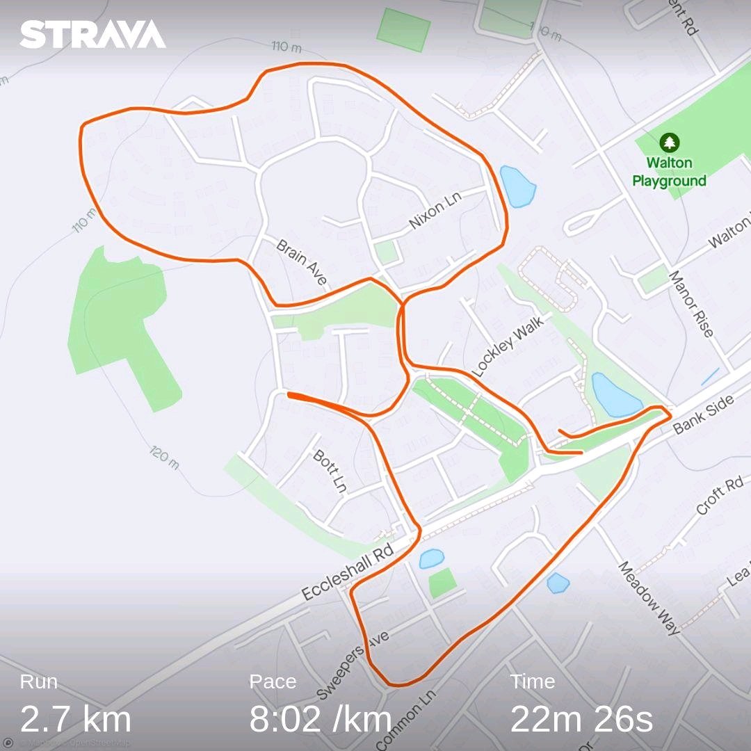 ChopperHarris72's tweet photo. Second time out this week, trying to fall back in love with running.
#ukrunchat #runner #lgrc #Staffordshire #MIZUNO #running
Check out my activity on Strava: https://t.co/KZsdKGGrHk https://t.co/9mPOGGxN06