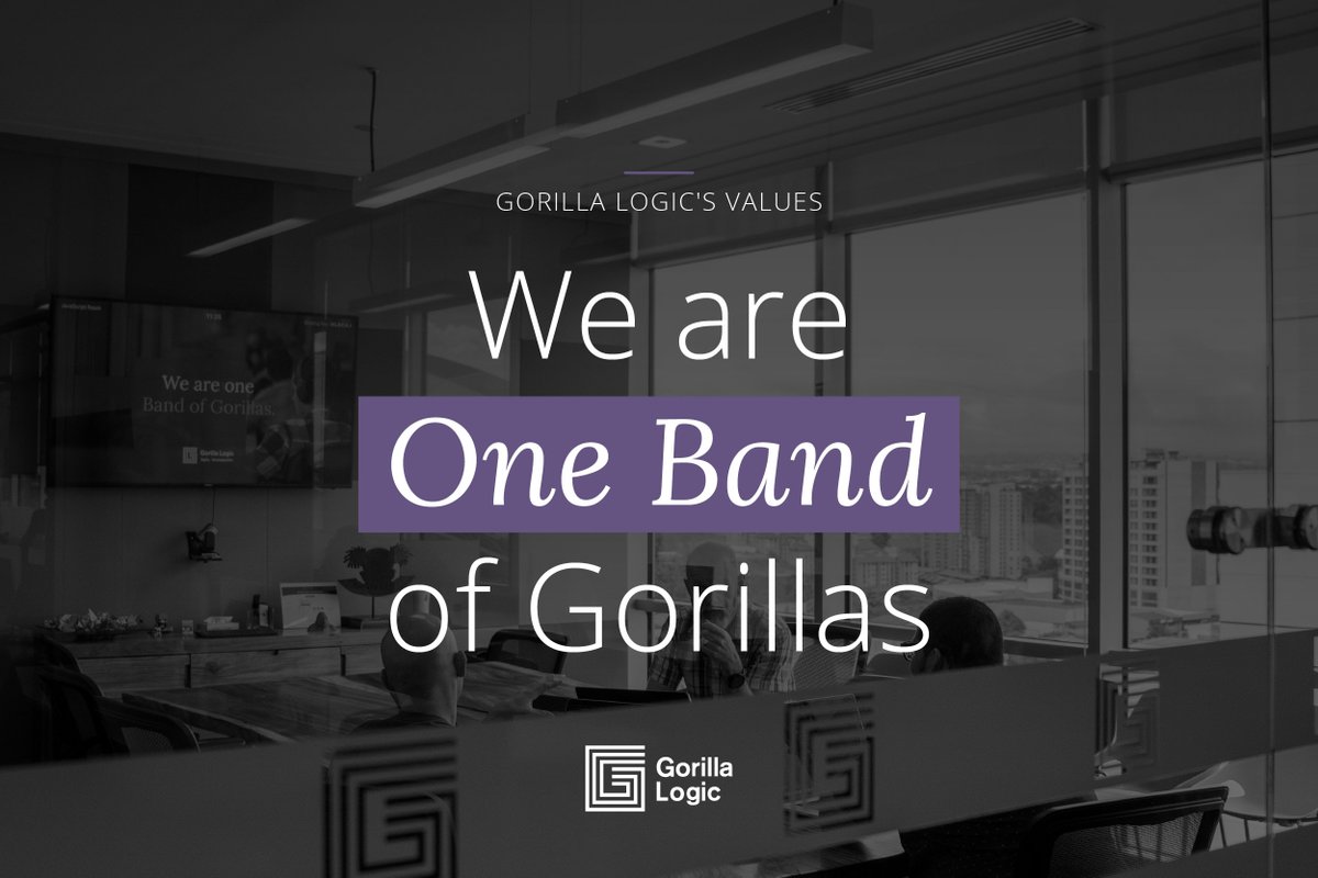 Kicking off our series spotlighting Gorilla Logic's core values, we celebrate the strength of unity with 'We are one Band of Gorillas.'🦍💪 Each of us plays a vital role, bringing unique strengths to the table. Yet it's our collective effort that makes us truly #unstoppable!