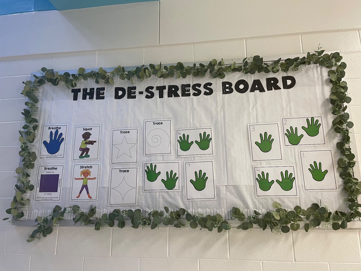 Check out this display in the hallway at North Chatham Elementary! Love that they’re giving tools to all students to manage emotions! <a href="/ChathamEC/">Chatham County Schools Exceptional Children's Dept</a>