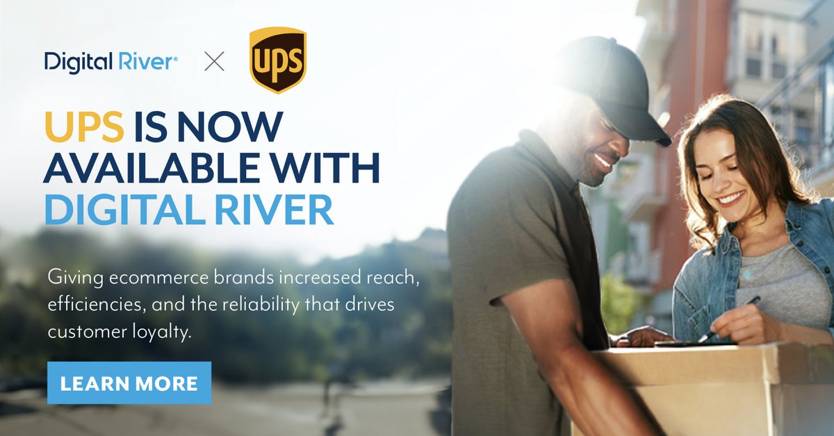 With Digital River's merchant of record solution now combined with @UPS's international shipping services, global expansion is simplified! Imagine seamless service across 200+ countries and territories, all through a single API integration. Learn more👇 digitalriver.com/partners/ups/?…