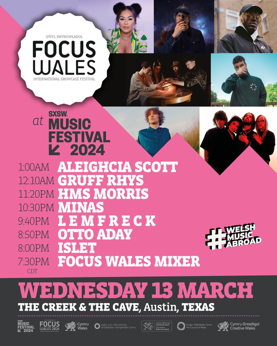 Hey Austin! 🌵 We're showcasing a selection of the best new Welsh artists in #Austin #Texas, this March for @SXSW 2024! Learn more and RSVP via welshmusicabroad.com/events/ 🏴󠁧󠁢󠁷󠁬󠁳󠁿🇺🇸 #WelshMusicAbroad CC: <a href="/WAICymruWales/">WAI Cymru Wales</a> <a href="/CreativeWales/">Creative Wales</a>