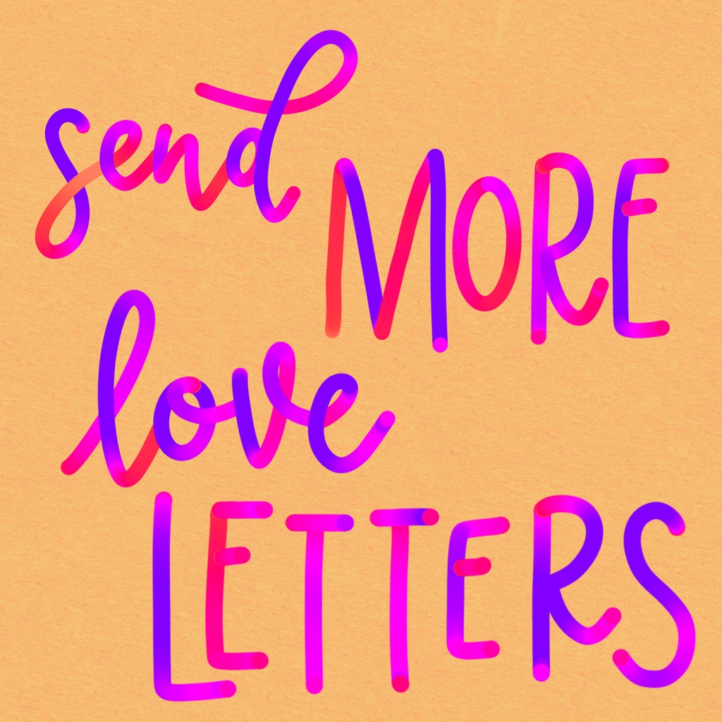 LtrsbyLafleur's tweet image. Take some time and share a lovely note or message with someone special. A text, note, letter, card can do the trick. Favorite stationary or stamp or pen bring in all the supplies and make the message uniquely your own. 

 #ipadlettering #handlettering #procreateapp