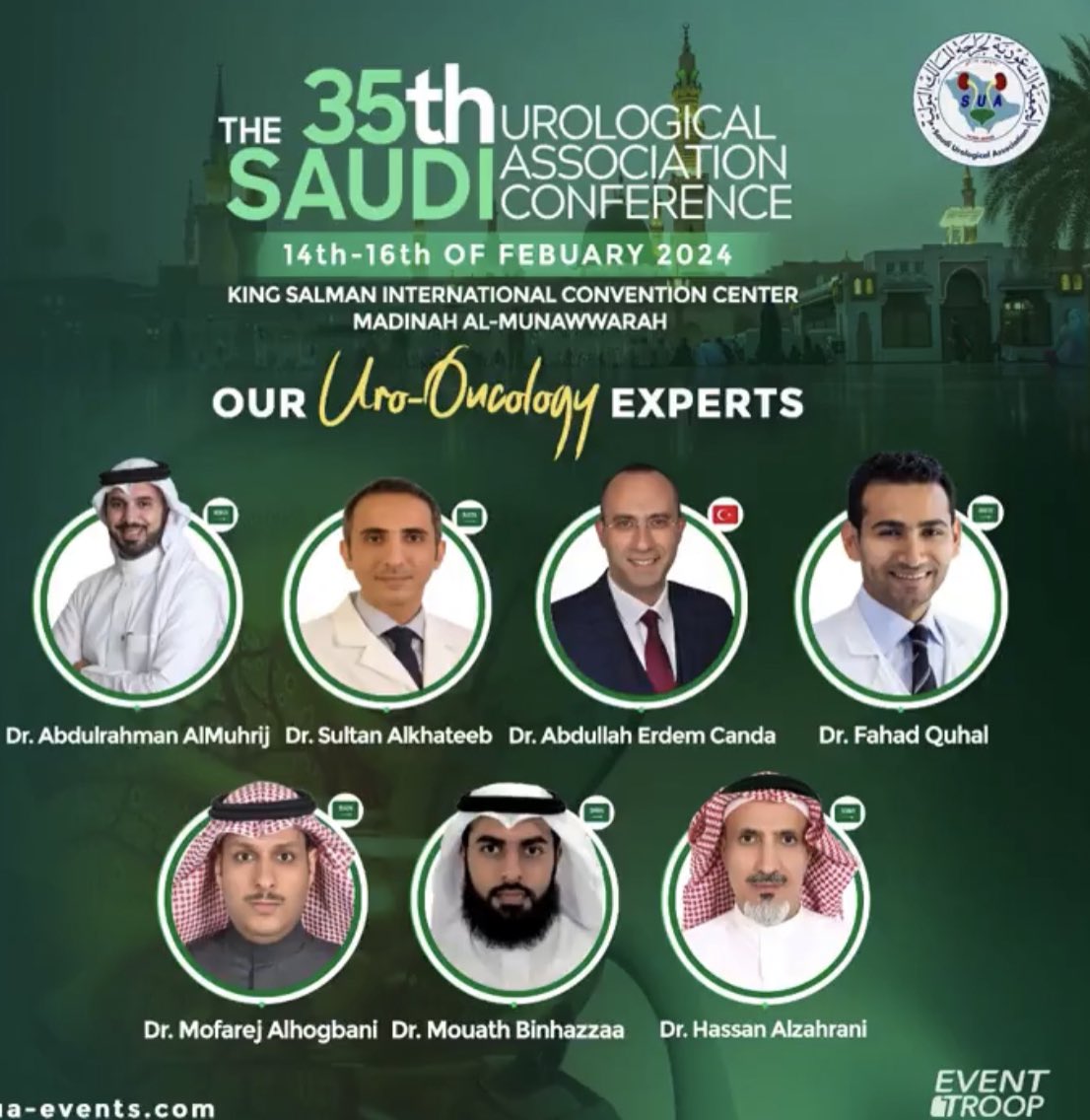 🛫 الى المدينة المنورة للمشاركة في مؤتمر الجمعية السعودية للمسالك البولية #sua35