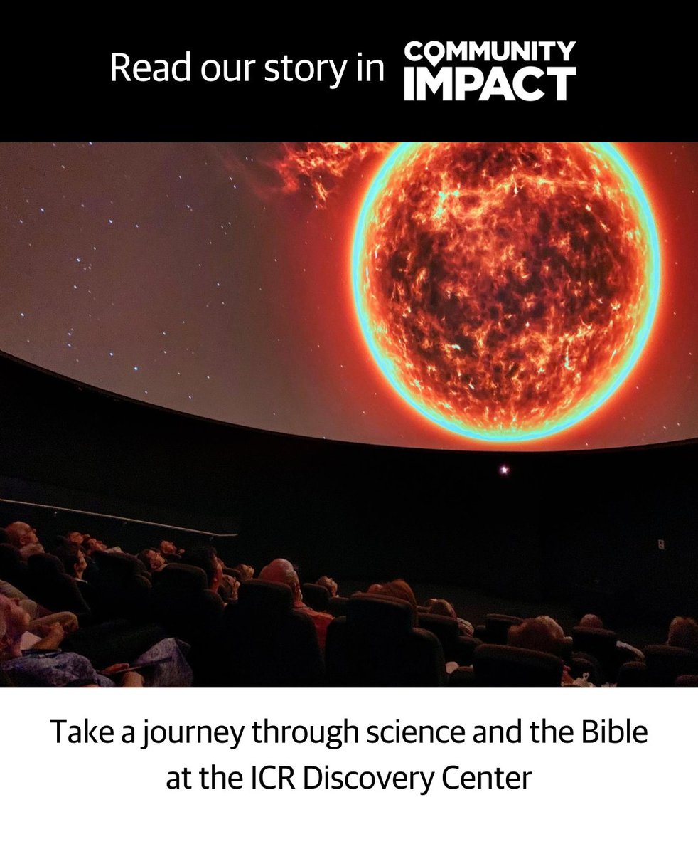 ICRdiscovery's tweet image. 🤩 "Watch the Genesis account of creation unfold in front of you."

Read the full story here: communityimpact.com/sponsored/spon…

@impactnews

#ScienceMuseum #ThingsToDoInDallas
