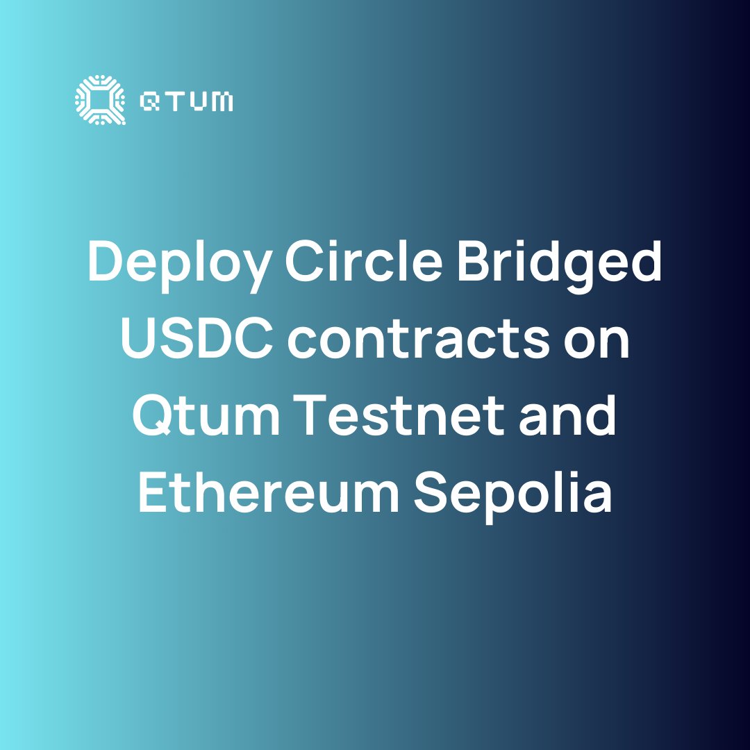 qtum's tweet image. 1️⃣ Wrapped #USDC will be brought to #Qtum through a new set of contracts.

#Qtum2024Roadmap #Qtum