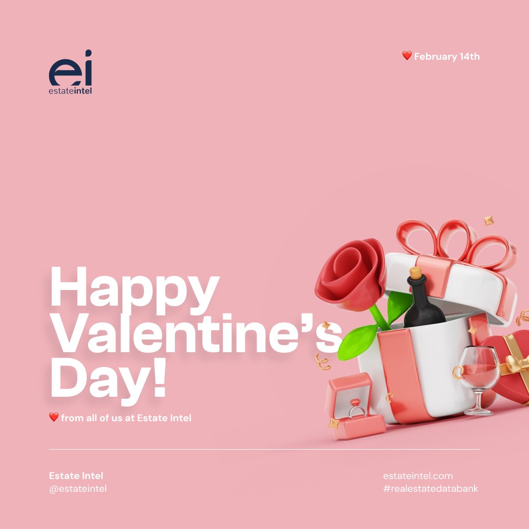 Happy Valentine's Day to you and yours, with love from all of us at Estate Intel.
❤

#ValentinesDay