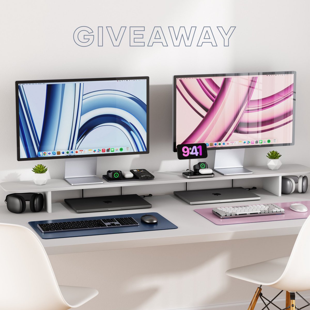 💌 VALENTINE'S DAY GIVEAWAY 💌 We’re giving away a prize pack of Satechi desk essentials valued at $550+. Here's how to enter:

1. Retweet this tweet
2. Follow <a href="/Satechi/">Satechi</a>
3. Tag your friends in the comments
4. Click the link below to complete your entry gleam.io/M0EuQ/satechi-…