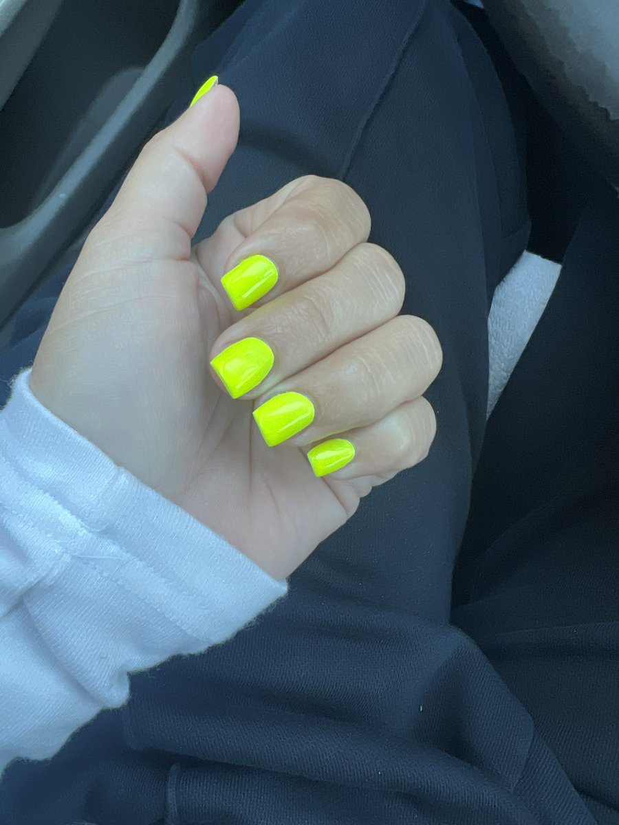 Being a coach means getting your nails done highlighter yellow so the catchers can see your signs #CoachingHack