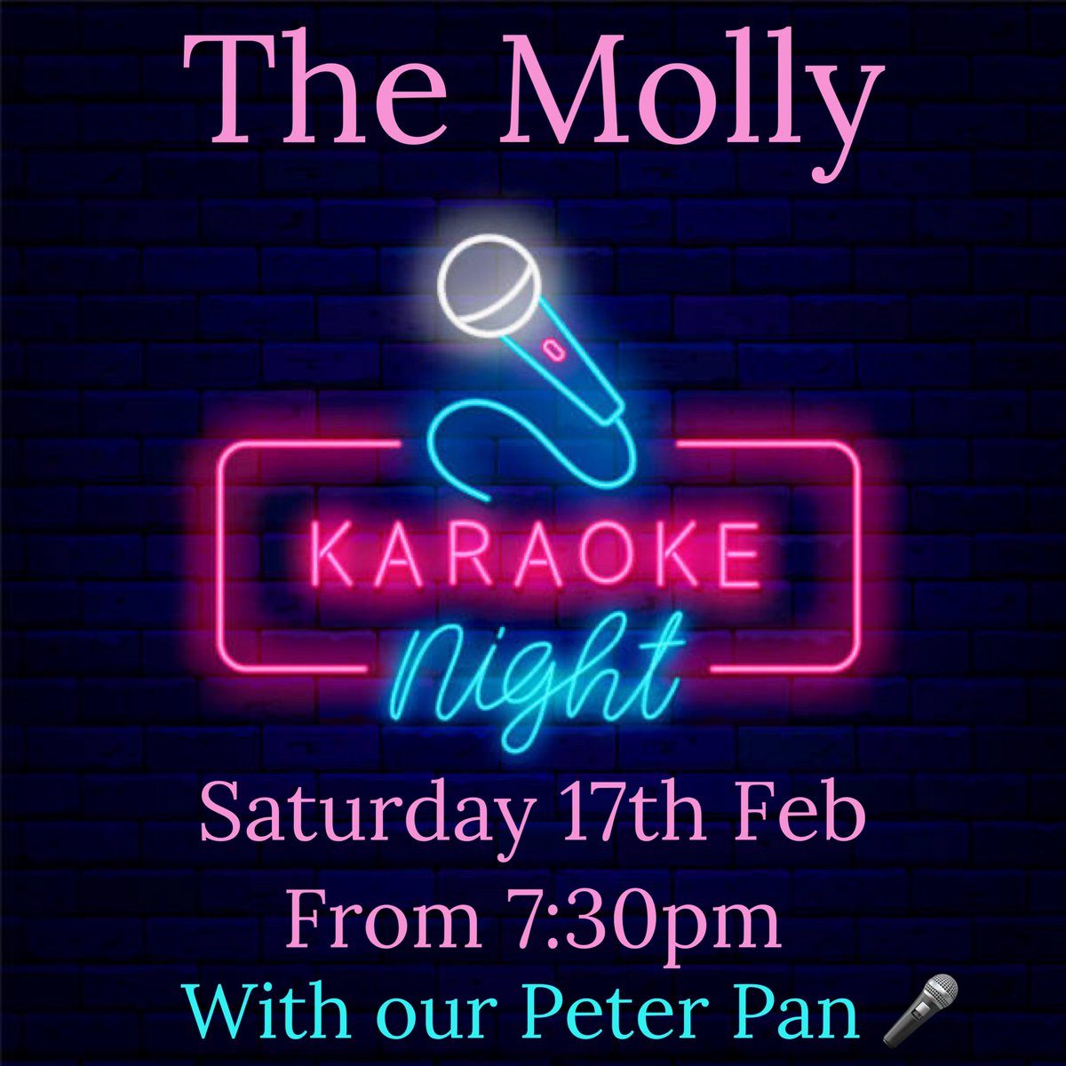 🎤 IT’S KARAOKE SATURDAY 🎤

Get your voices at the ready and your songs picked, we will see you Saturday for a great night at The Molly! 

#maltsterswhitchurch #whitchurchcardiff #localpub #karaokenight