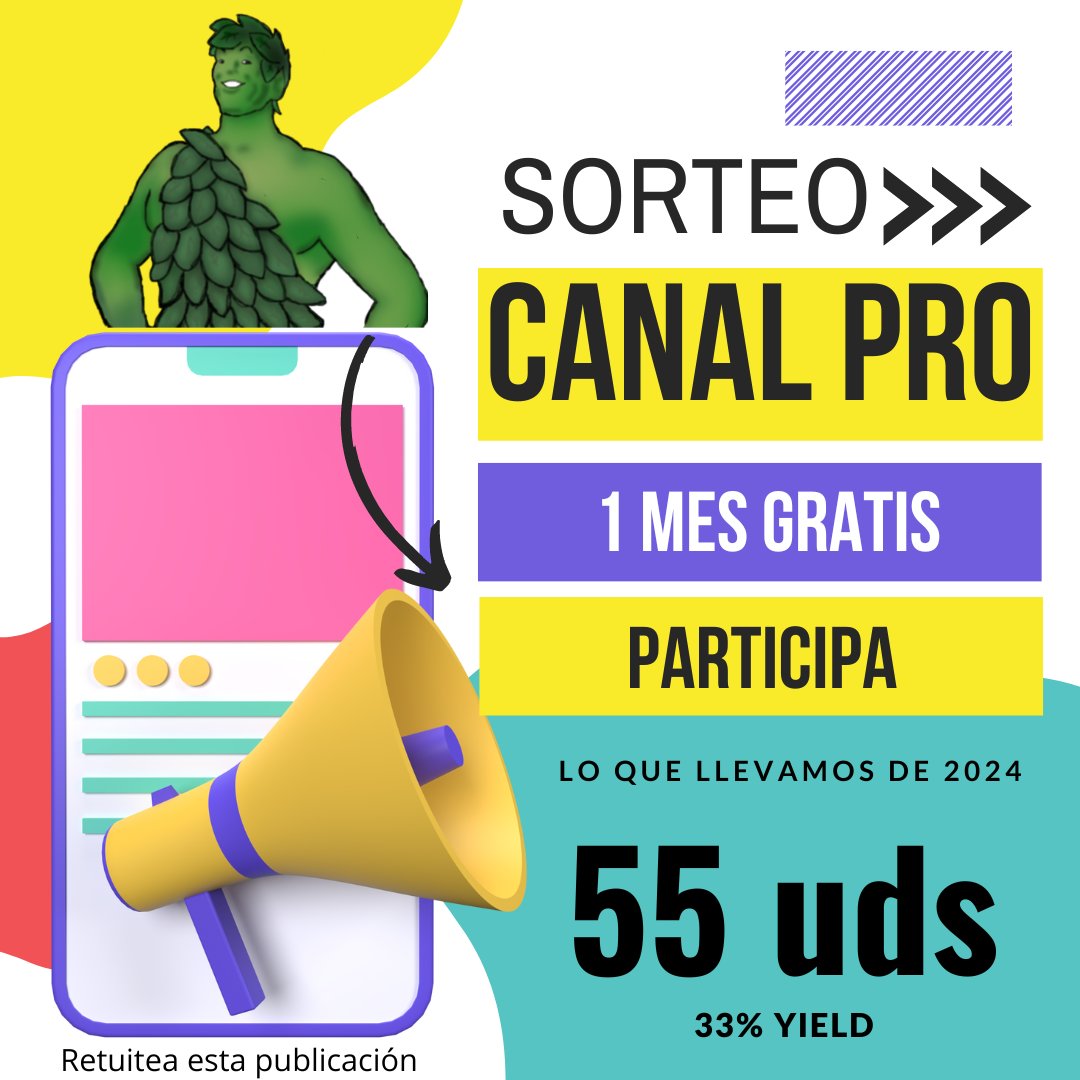 PicksGreenGiant's tweet photo. 🚨🚨🚨¡¡SORTEO!!🚨🚨🚨

¡Gana un MES de acceso GRATIS al canal PRO de Picksgreengiant!  

Este canal que lleva ganadas 55 unidades en lo que va de 2024, con un 33% de Yield

Para participar solo tienes que retuitear esta publicación.

¡¡Participa!! 🤾🤾‍♀️🤾‍♂️

https://t.co/eR1DRE7d5z https://t.co/CfozXRdduG