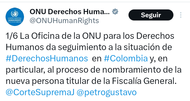 Señores @CorteSupremaJ el mundo exige nueva fiscal, saben que la justicia colombiana, ésta en manos del narcotráfico y la corrupción.
#FueraMancera 
#EleccionDeFiscalYa