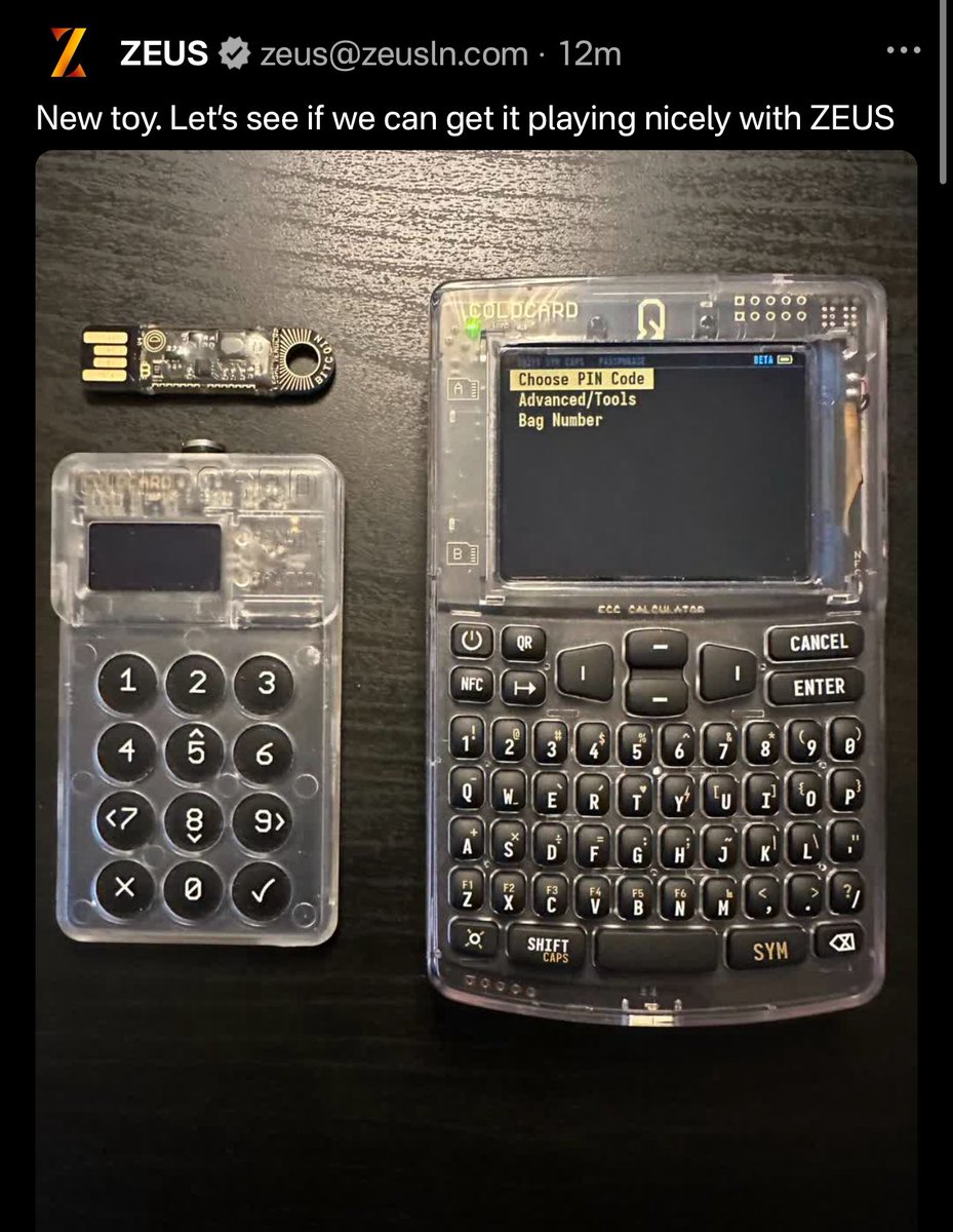 COLDCARDwallet's tweet photo. This must be the first 👀 https://t.co/93RU8l1q6Q