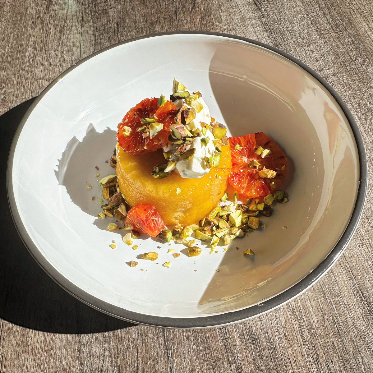 chefadamm's tweet photo. bring your lil boo thang down to @1885worcester tonight for this sweet lil olive oil cake w/ brûléed blood orange, whipped cream &amp; pistachios. ‼️🍰🍴🍊❣️ #dessert #special #happyvalentinesday #valentine #cake #dinnerdate #worcestermass https://t.co/eOWj6BkF8v