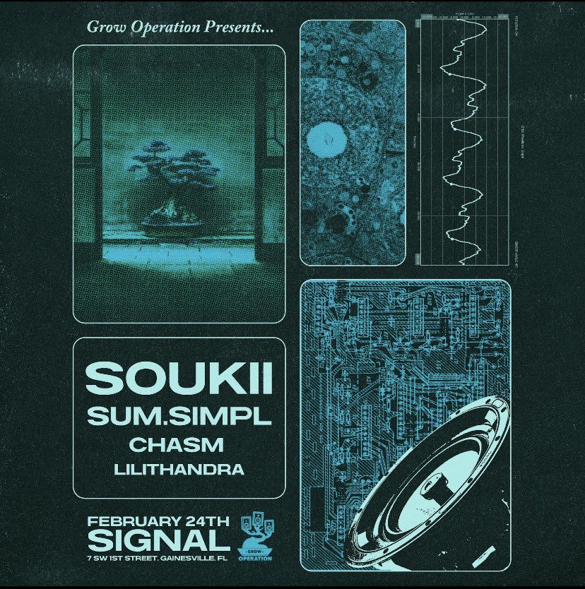We’re a little under a week out from our return to Signal with <a href="/Soukiibass/">Soukii</a> <a href="/sumsimplFL/">sum.simpl</a> Chasm and <a href="/Lilithandra_/">Alix Albert</a> !

Don’t sleep on our Valentine’s Sale: Two tickets for the price of one for your favorite soundboy or soundgyal 🔊🌹🖤

🎟️: growop18.eventbrite.com