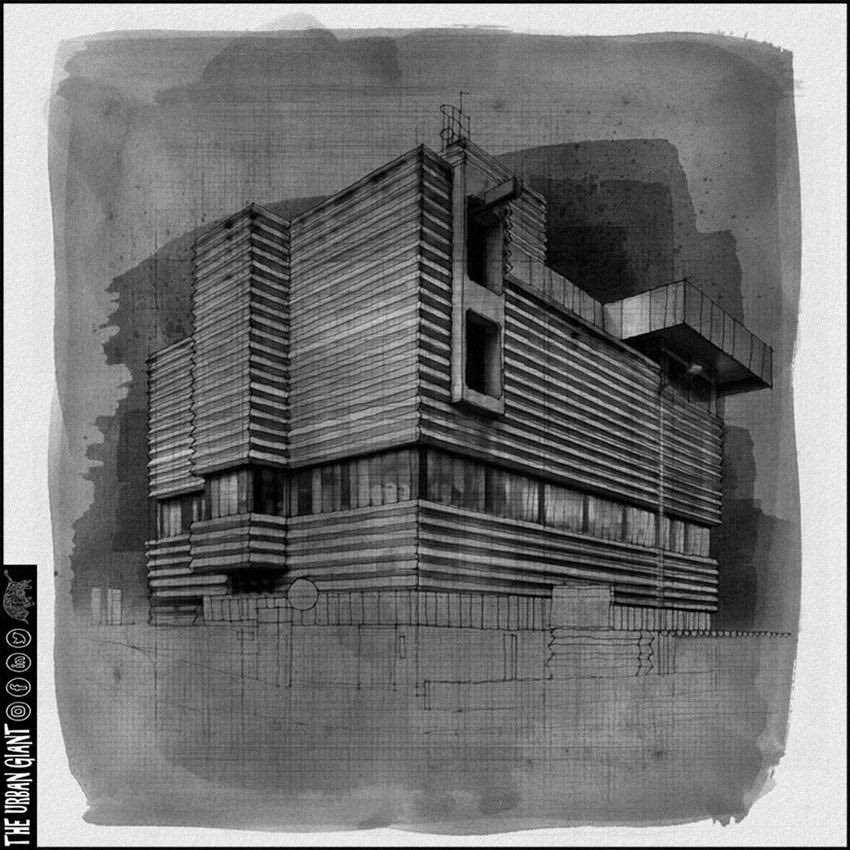 theurbangiant's tweet image. NEW STREET SIGNAL BOX 

New sketch and wash study 
Prints and original go on sale tomorrow 

#newstreet #signalbox #train #illustration #sketch #birmingham #brum #brutalist