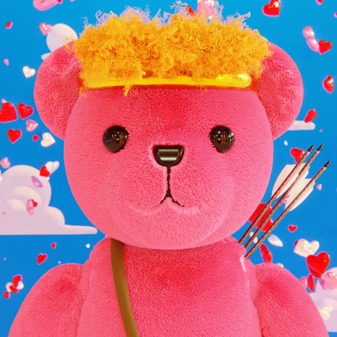 Love at first cuddle! Our San Valentino teddy, designed by Claudio Bellini, sends warm wishes to our Minted Teddy community this #ValentinesDay. Share your teddy love &amp; memories! #MoreThanJustAToy #FriendshipForever #MintedTeddy