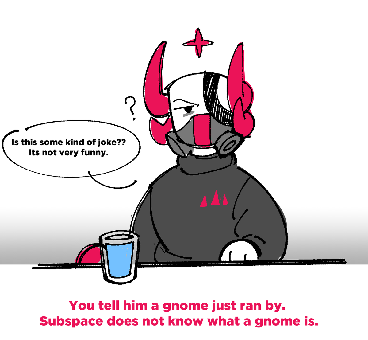 Soda_Stuff's tweet photo. Subspace is starting to regret spending his day off.

(Most liked reply gets to continue, keep it sfw) https://t.co/zzirwV090I