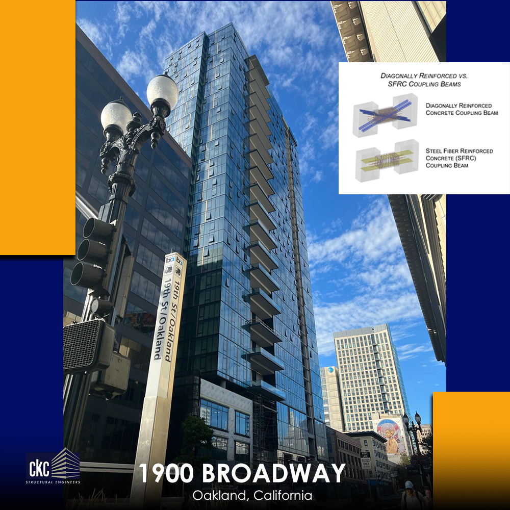 #1900Broadway stands tall as #California's first #highrise to utilize the revolutionary #SFRC (Steel Fiber Reinforced Concrete) seismic link beam technology. 

Ready to explore the future? We can help you reach new heights!
ckcps.com