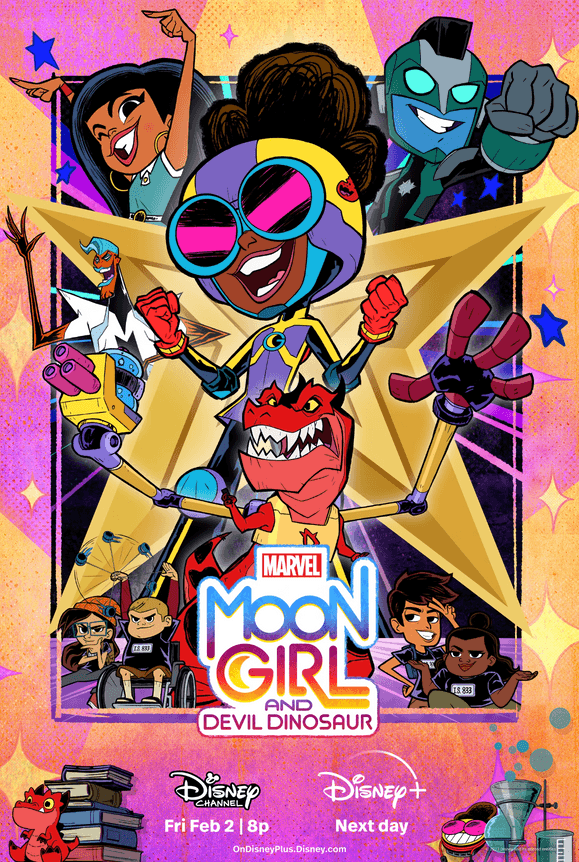 KJandApodcast's tweet photo. Who else is watching #MoonGirlAndDevilDinosaur ? It is such a good animated show, though I find Lunella falling back into some of her anti-social ways here and there. Other than that season 2 has been pretty good. #DisneyPlus #LaurenceFishburne #DiamondWhite #AlfreWoodard https://t.co/Drk6tUX6KW