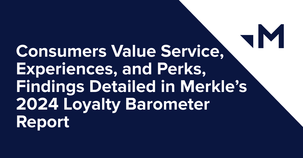 Last year, we surveyed 1,500 U.S. consumers on their attitudes toward #loyalty programs. Hear what they had to say in Merkle's 2024 Loyalty Barometer Report: ow.ly/3SMg50QAVrU