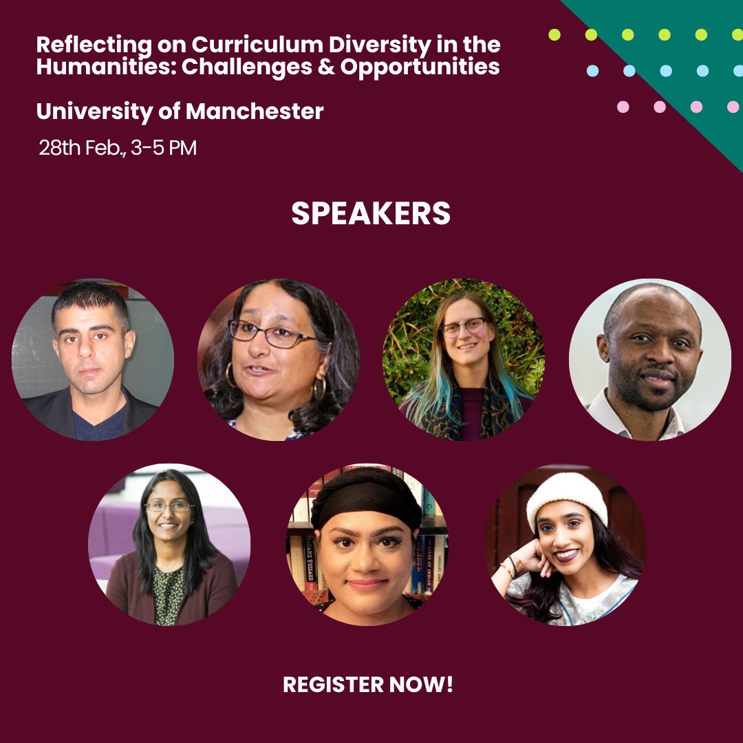 Don't miss out on discussing the #challenges and #opportunities of #diversifying the #Humanities curriculum at #AllianceManchesterBusinessSchool. Hear from a panel about historical perspectives to innovative teaching methods. Register here to attend: rb.gy/jur7ny