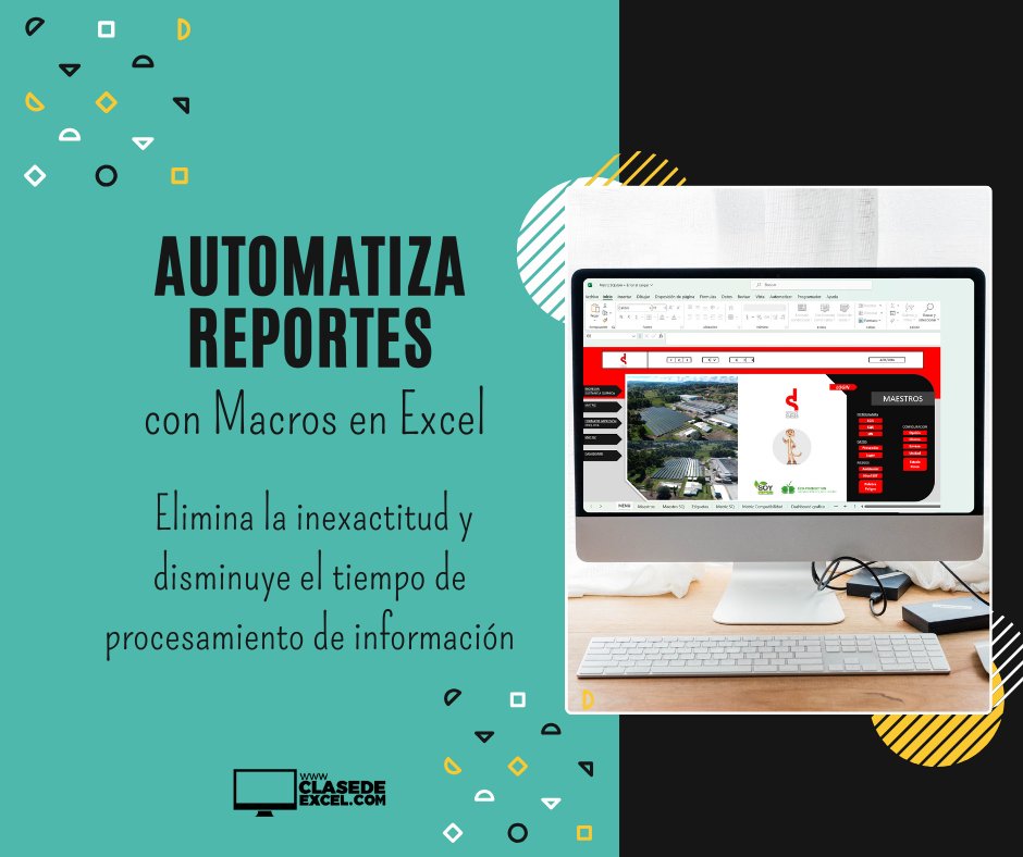 clasedeexcel's tweet image. 💻 ¿Necesitas una Macro? 📈 Tenemos 2 opciones:
1️⃣ Curso de desarrollo de Macros en Excel 👨🏻🏫📊, con clases en vivo 100% prácticas, ¡para que aprendas de verdad! 🤓
2️⃣ Servicio de automatización de reportes por medio de Macros con Visual Basic 👨🏻💻.
#ClasedeExcel #MacrosEnExcel
