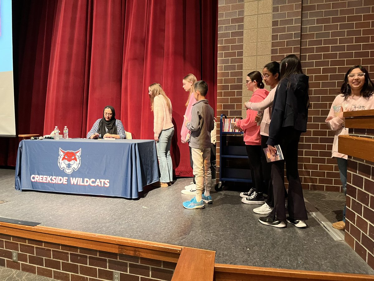 Thank you to <a href="/SaadiaFaruqi/">Saadia Faruqi</a> for a great author visit! <a href="/CreeksideMS/">Creekside MS</a>