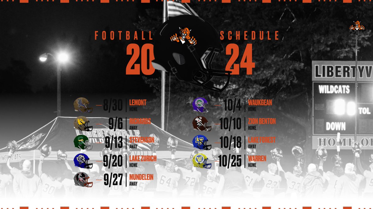Libertyville Wildcats 2024 Football Schedule

#SkoCats #Project153 #SpeciaLville