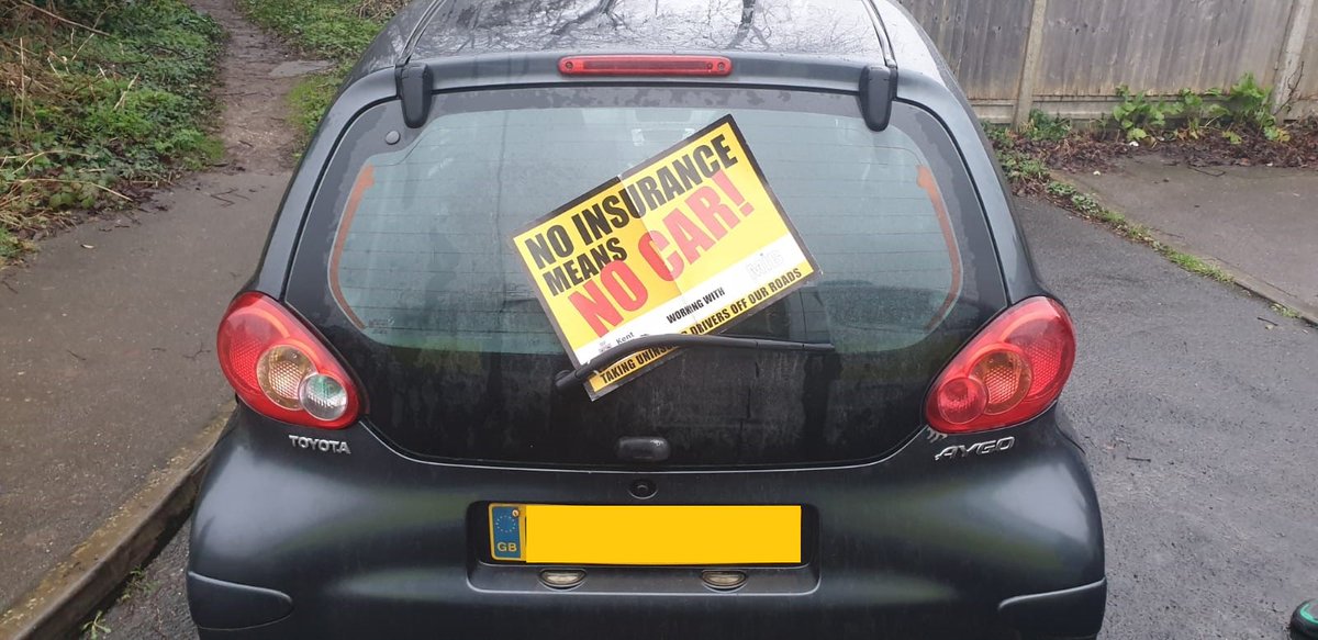 The Community Policing Team have seized a vehicle for having no insurance in #Stansted. In addition to the vehicle being seized, this uninsured motorist was reported for driving offences, resulting in a fine and receiving six points on their licence. #ProtectingAndServingEssex